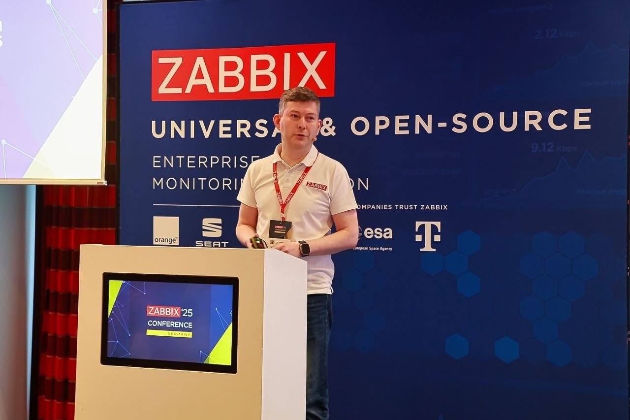 Vortragender auf der Hauptbühne der Zabbix Conference Germany 2025